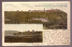   Ansichtskarte AK Waldenburg, von der Ostseite / Goldbach (2 Motive) 