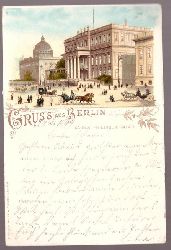   Ansichtskarte AK Gruss aus Berlin. Kaiser-Friedrich-Palais. Litho 