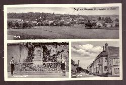   Ansichtskarte AK Gru aus Rohrbach bei Sinsheim in Baden (Totale, Denkmal, Rathaus) 