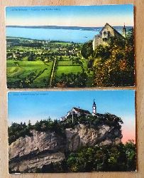   2 Ansichtskarten AK Bregenz. Ausblick vom Gebhardsberg 