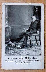   Ansichtskarte AK Fuknstler Willy Kaak ohne Arme geboren am 22. Oktober 1890 (Variete, Geigenspieler) 