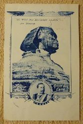   Ansichtskarte AK Die Reise des Deutschen Kaisers nach Jerusalem. Die grosse Sphinx. Gruss aus Cairo 