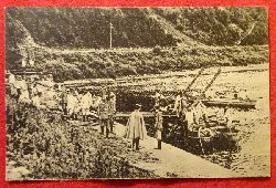   Ansichtskarte AK Pioniere beim Brckenbau (Feldpostkarte) 