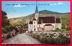   Ansichtskarte AK Metzeral (Mnstertal. Hochvogesen) Kirche (Gefechte 1914-1916) (Feldpost) 
