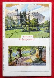   Ansichtskarte AK Schloss Blankenburg. Schlossauffahrt (Knstlerkarte v. H. Bahndorf) 