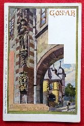   Ansichtskarte AK Goslar. Motiv am Kaiserwrth (Knstlerkarte v. H. Bahndorf) 