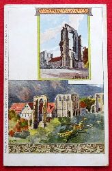  Ansichtskarte AK Walkenried. Klosterruine (Knstlerkarte v. H. Bahndorf) 