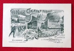   Ansichtskarte AK Grindelwald. Grand Hotel Eiger & Kurhaus 