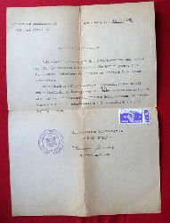   Schreiben des Karlsruher Schtzenverein Wildpark 1924 e.V. an ein neues Mitglied "Werter Schtzenkamerad" 
