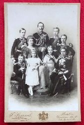 Baruch, F. (Fotograf)  Orig. Fotografie "Kaiser Wilhelm II. und seine Familie" 