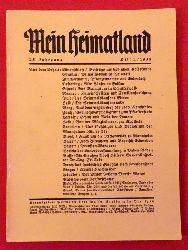 Busse, H.E. (Hg.)  Mein Heimatland, Heft 2, 1938 (Badische Bltter fr Volkskunde, Heimat- und Naturschutz, Denkmalpflege, Familienforschung und Kunst) 