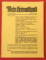 Busse, H.E. (Hg.)  Mein Heimatland, Heft 1, 1938 (Badische Bltter fr Volkskunde, Heimat- und Naturschutz, Denkmalpflege, Familienforschung und Kunst) 