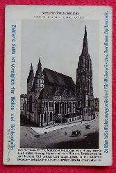 Zeitler  Werbekarte Zeitler`s Seife mit Litho Niedersterreich: Stephanskirche Wien 