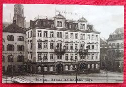   Ansichtskarte AK Heidelberg. Hollnder Hof. Christliches Hospiz und Weinwirtschaft zum goldenen Hecht 