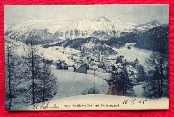   Ansichtskarte Ak St. Moritz-Dorf und Piz Languard 
