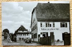   Ansichtskarte AK Gru aus Langensteinbach. Gasthaus zum goldenen Lwen 