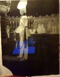   Orig.Fotografie auf Glasplatte "Offizier der Wache am Gr. Schlo bei Anwesenheit des Kaisers. Fsilier Bataillon Regiment 109 (Anfang Mai 1907) 