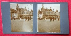   Original Stereoskopie.-Fotografie (Stereobild. Stereophotographie). Ostende 1908. Kursaal 