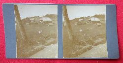   Original Stereoskopie-Fotografie (Stereobild. Stereophotographie). Schwarzwaldhof bei Furtwangen 1910 