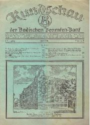 Badische Beamten Bank  Rundschau der Badischen Beamten Bank 4. Jg. Juli 1928 Nr. 7 