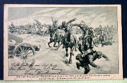   Ansichtskarte AK Die von Kronprinz Rupprecht von Bayern bei Metz geschlagene franzsische Armee auf der Flucht. Eroberung von 150 Geschtzen 