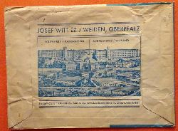 Witt, Josef  Briefumschlag mit groer Firmenansicht der Firma Josef Witt, Weiden Oberpfalz (Baumwollspinnereien / Mech. Baumwollwebereien / Ausrstungswerk) 