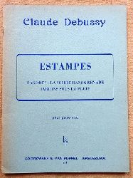 Debussy, Claude  Estampes (Pagodes, La soiree dans Grenade, Jardins sous la Pluie) (pour Piano seul) 