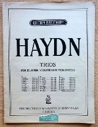 Haydn, Joseph  Trios für Pianoforte, Violine und Violoncell Nr. 18 D dur (E.B. 1118) + 2 Stimmhefte 