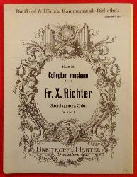 Richter, Franz Xaver  Streichquartett C-dur Op. 5 Nr. 1 (Violine I) (Hg. Paul Mies) 
