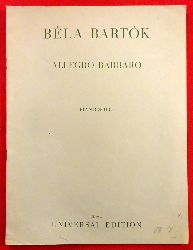 Bartok, Bela  Allegro Barbaro. Piano Solo 
