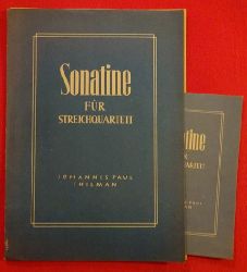 Thilmann, Johannes Paul  Sonatine fr Streichquartett Op. 49 (Partitur und 4 Stimmen) 