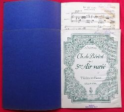Beriot, Charles  5me Air varie Op. 7 (Violino & Piano (Friedrich Seitz) 