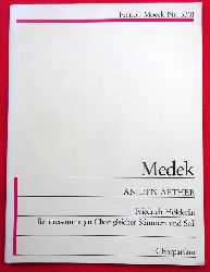 Medek, Tilo  An den Aether (Chorpartitur) (Friedrich Hlderlin fr dreistimmigen Chor gleicher Stimmen und Soli) 