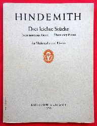 Hindemith, Paul  Drei leichte Stcke fr Violoncello und Klavier (Violoncello in der 1. Lage) 