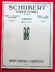 Schubert, Franz  (Streichtrio) Trio fr Violine, Viola u. Violoncell (Komp. 1817) Stimmen (Sedlak-Winkler) (Stimmen) 