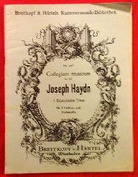 Haydn, Joseph  5 Eisenstdter Trios fr 2 Violinen und Violoncello (Erstverffentlichung 1954) (Hg. Adolf Hoffmann) 