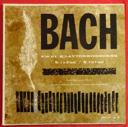 Bach, Johann Sebastian  Zwei Klavierkonzerte Nr. 1 in D-moll / Nr. 5 in F-moll (LP 10"; Symphonie-Orchester Winterthur Clemens Dahinden / Grant-Johannesen (Klavier) 