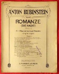 Rubinstein, Anton  Romanze (Die Nacht) Op. 44 No. 11 Es dur (fr Violoncello und Klavier) 