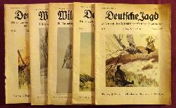 von Dungern-Oberau, O. Freiherr  Deutsche Jagd. Mit den amtlichen Nachrichten der deutschen Jagdbehörden 1936 (Nr. 4) + 1937 (Nr. 5, 22, 45, 51) 