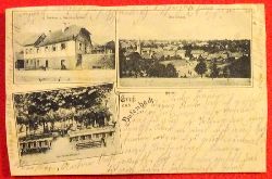   Ansichtskarte AK Gru aus Busenbach (3 Motive: Gasthaus z. Deutschen Kaiser, Gartenwirtschaft, Totalansicht) 