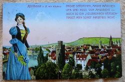   Ansichtskarte AK Heilbronn mit Ktchen und Spruchgedicht 