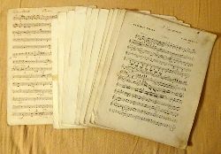 Beriot, Charles-Auguste de  Fantaisie Ballet Op. 100 (Scene de Ballet Op. 100) (1er Violon, 2d Violon, Alto, Violoncelle et C-B., Flutes, Hautbois, Clarinettes en LA., Bassons, Pistons en LA, Cors en LA, Trombone 1,2,3, Cors en RE, Timbales, (Basso handschriftlich v. Gustav Havemann) 