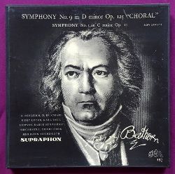 Beethoven, Ludwig van  Symphony No. 9 in D Minor Op. 125 "Choral" (Hermann Abendroth / Anny Schlemm, Diana Eustrati, Gert Lutze, Karl Paul) + Symphony No. 1 in C Major Op. 21 (Karell Ancerl) (33 1/3 RPM) 