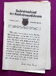 Kirmsse, Erica  Nachrichtendienst der Reichsfrauenfhreri 5. Jahrgang Folge 1. Mitte Jan. 1936 