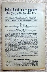 Leo, Maria  Mitteilungen des Tonika-Do-Bundes e.V. Nr. 7, Berlin, 15. September 1930, 5. Jg. (Verein fr musikalische Erziehung. Vorsitzender Kantor Alfred Stier, Dresden-Blasewitz) 