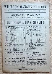 Wilhelm Hansen Edition  Werbebroschre fr viele Titel des Verlages "Monatsbericht. Beachtenswerte Neuerscheinungen vom September 1926" 