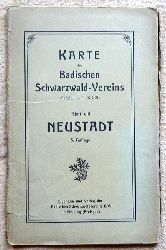   Karte des Badischen Schwarzwald-Vereins Mastab 1:50.000 Blatt VIII Neustadt 