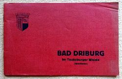   Werbeprospekt / Reiseprospekt: Bad Driburg am Teutoburger Wald seit 1593 Kurbad (Schwefelmoor- und kohlensaures Stahlbad ersten Ranges) 