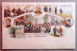   Ansichtskarte AK Zum 100.jhrigen Geburtstag Kaiser Wilhelm`s I. Farblitho 