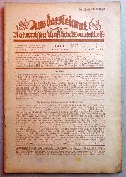 Wagner, Georg Prof. Dr.  Aus der Heimat 42. Jg. Heft 1 Januar 1929 (Naturwissenschaftliche Monatsschrift) 